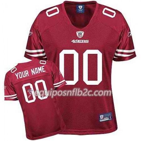 Camiseta Mujer NFL San Francisco 49ers Personalizar Rojo 